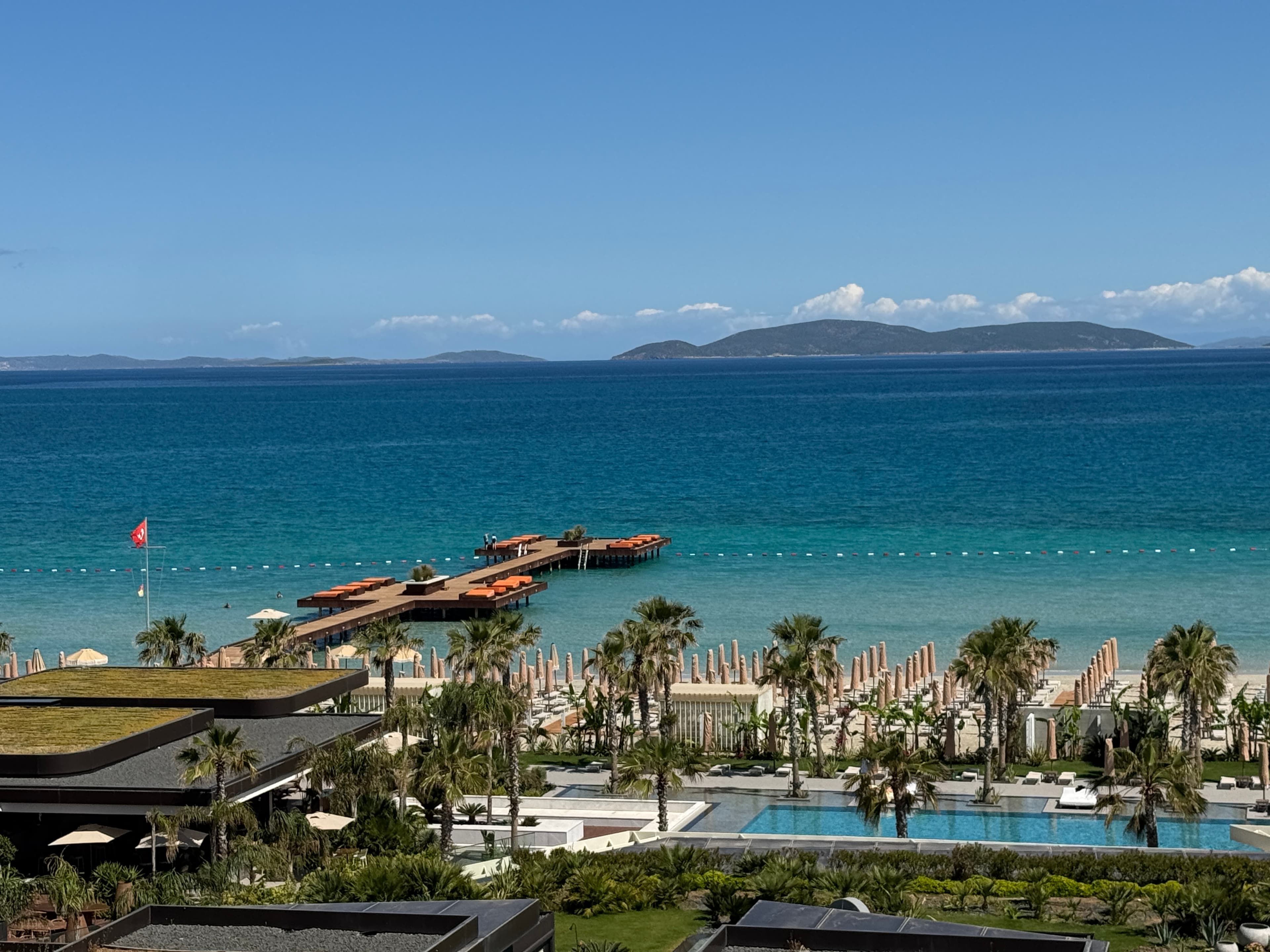 Çeşme Swissotel'de Satılık Panoramik Deniz Manzaralı 4+1 Rezidans Daire, Ilıca, Çeşme
