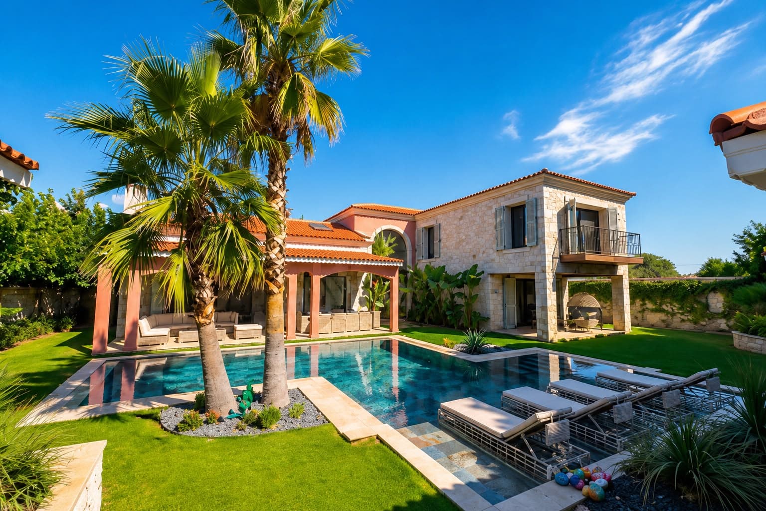 Çeşme Mamurbaba'da Toskana Mimarisiyle Tasarlanmış Ultra Lüks Prestij Villa, Ilıca, Çeşme