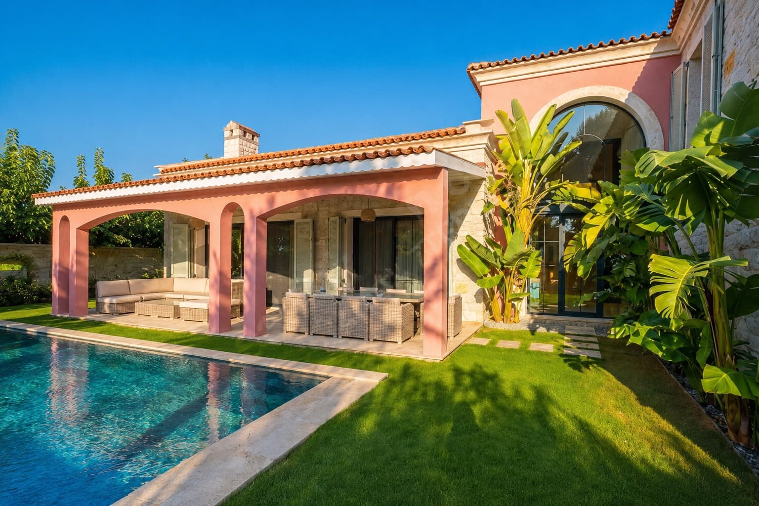 Çeşme Mamurbaba'da Toskana Mimarisiyle Tasarlanmış Ultra Lüks Prestij Villa, Ilıca, Çeşme